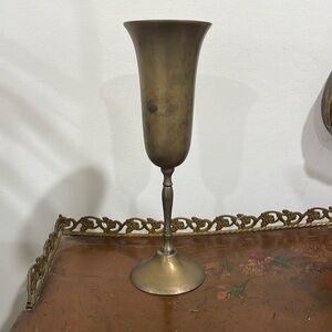 International company silver plated wine goblet